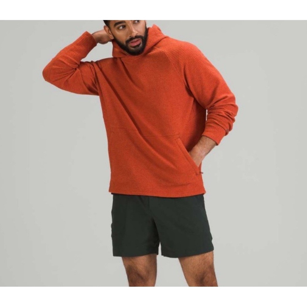 Lululemon At Ease Hoodie Heathered Aztec Brick Sz XS